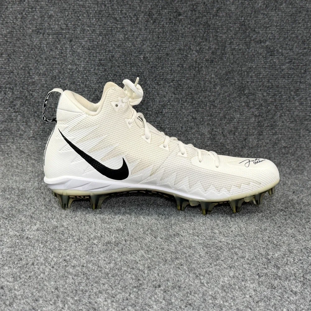 Nike Josh Allen Signed‎ Alpha Menace Pro Mid Football Cleat Men's 12 White